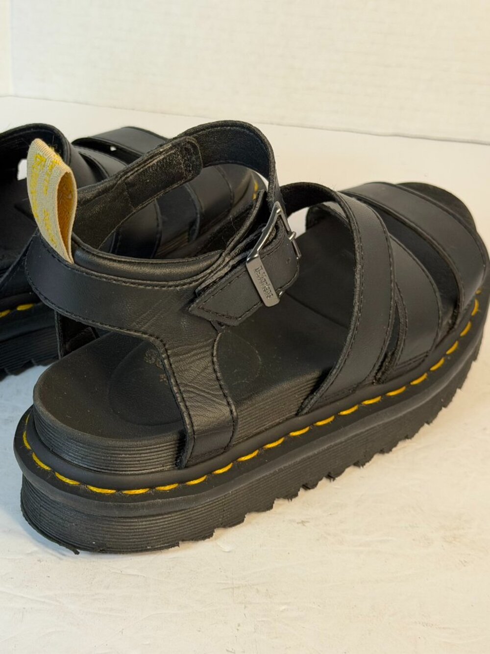 Dr. Martens L-7 Black leather sandals - Picture 10 of 16
